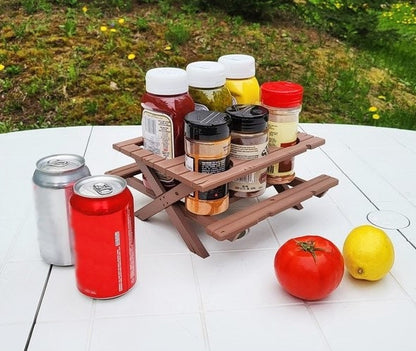 Picnic Table Condiment Holder