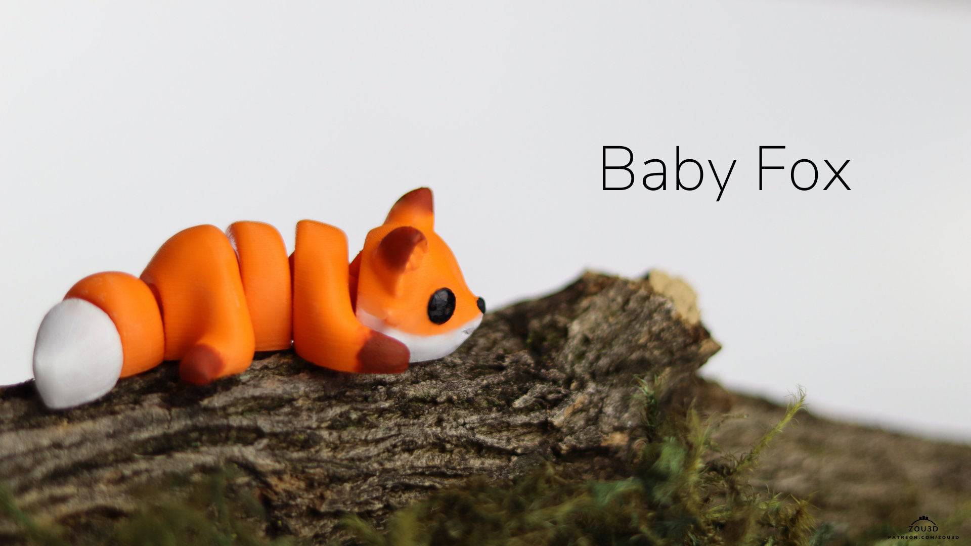 Baby Fox Keyring / Model - Xeon Crafts 