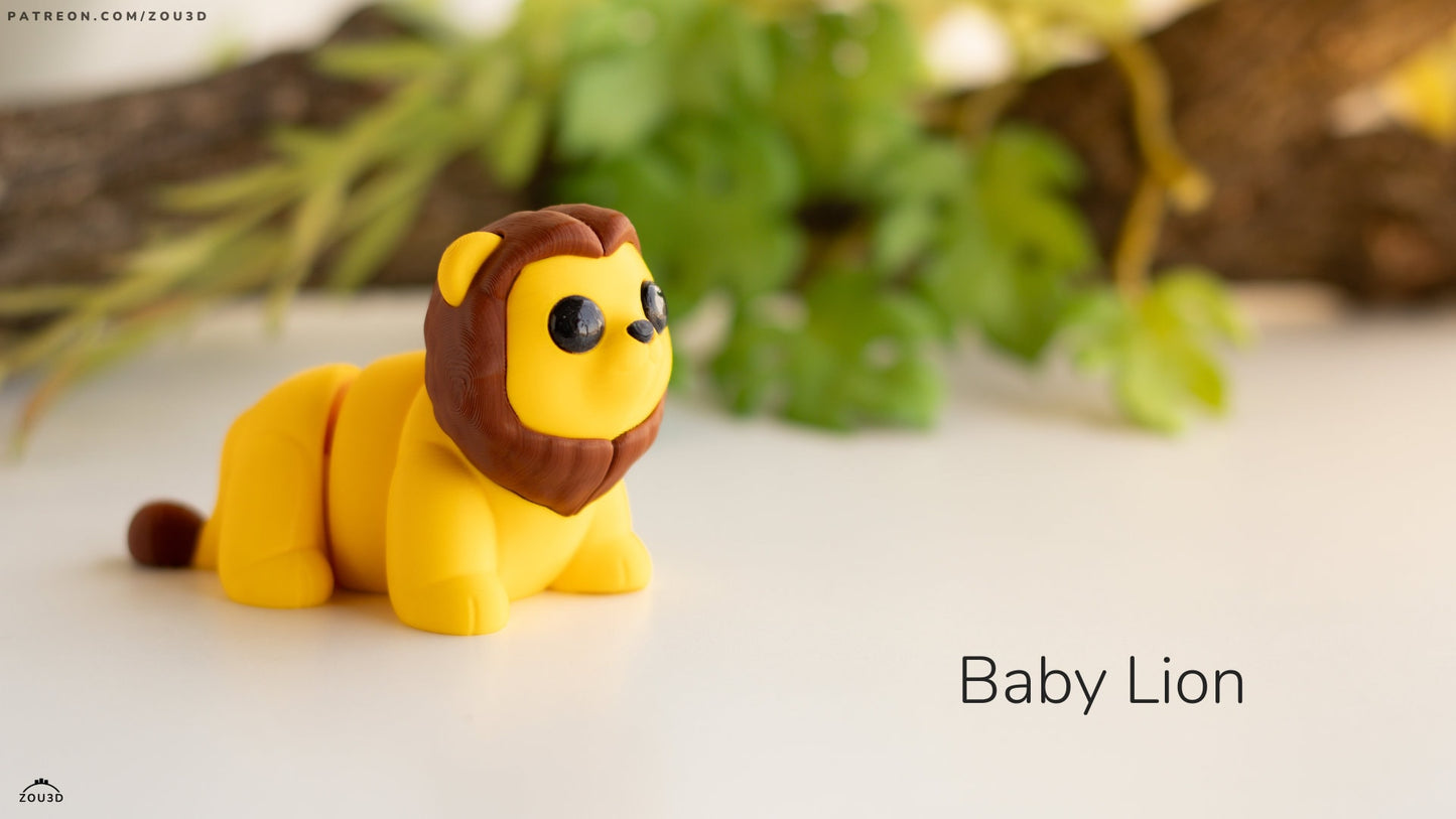 Baby Lion Keyring / Model