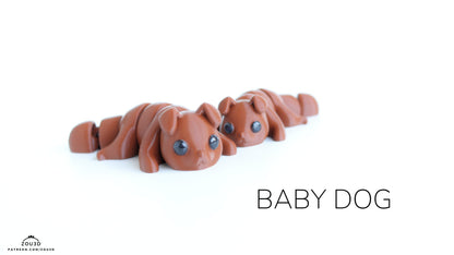 Baby Dog Keyring / Model