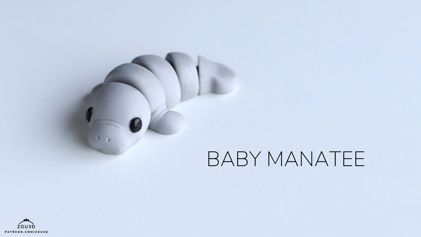 Baby Manatee Keyring / Model