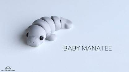 Baby Manatee Keyring / Model