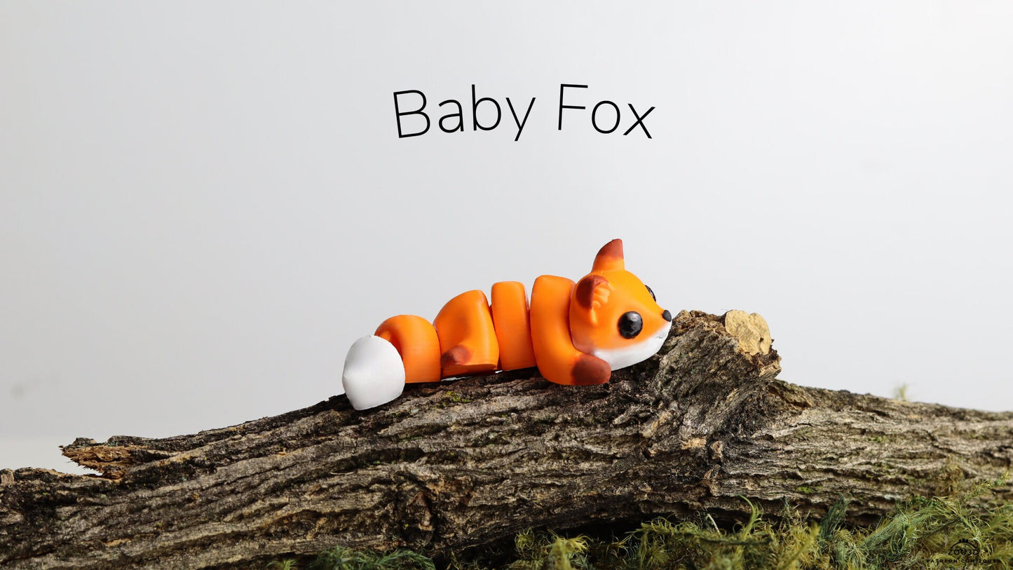 Baby Fox Keyring / Model